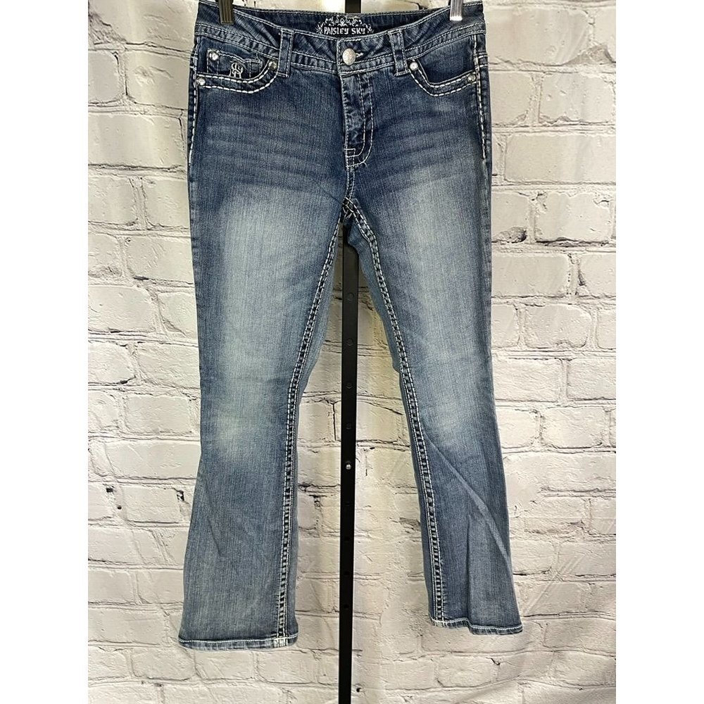 EUC Paisley Sky Jeans